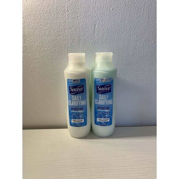 2 Pack Suave Essentials Daily Clarifying Hydrating Conditioner Lasting 22.5 - Picture 3 of 10